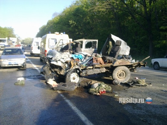 ДТП на трассе Новороссийск – Краснодар : грузовик MAN разорвал УАЗ - водитель погиб на месте (ФОТО)
