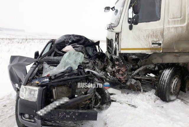 Водитель пикапа погиб в ДТП с грузовиком в Башкирии