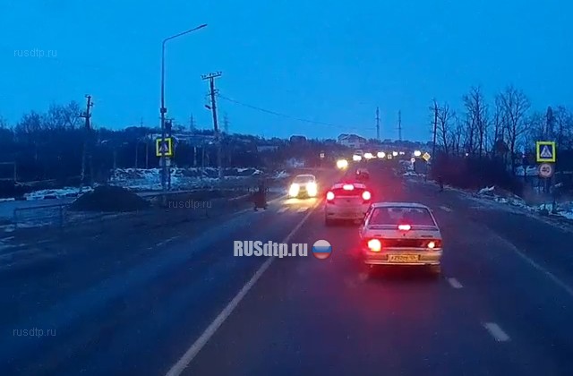 Видео: на Ставрополье «Лада Гранта» сбила женщину и скрылась с места ДТП