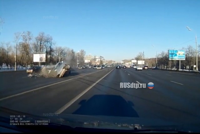 Один человек погиб и семеро пострадали  в аварии на Кутузовском проспекте