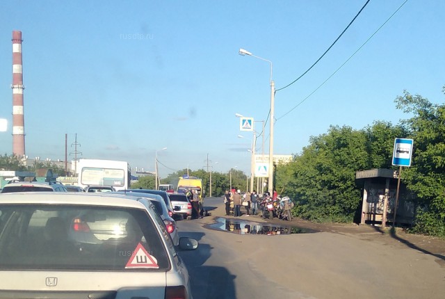 Мотоциклист столкнулся с ВАЗ-2109 в Омске