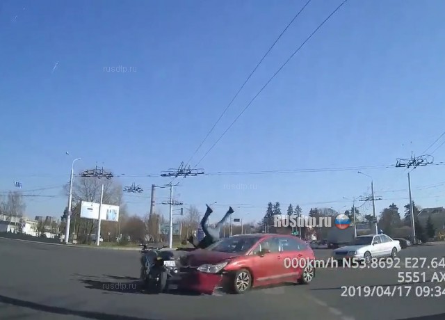 ДТП с мотоциклистом в Минске ДТП с мотоциклистом в Минске