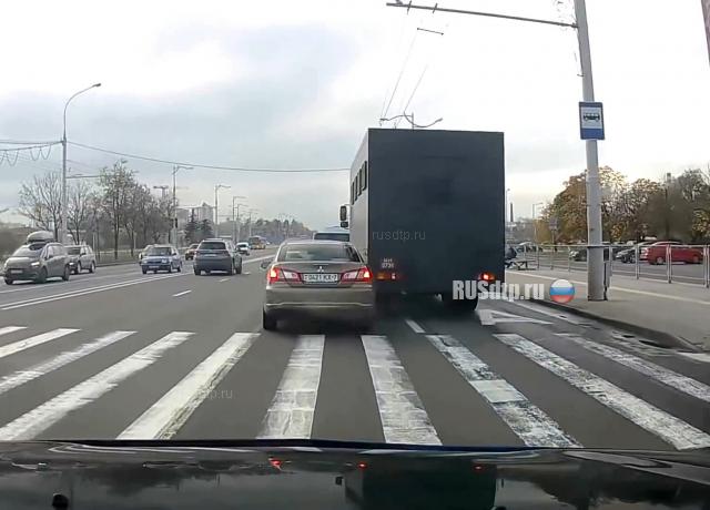 ДТП с автозаком в Минске ДТП с автозаком в Минске