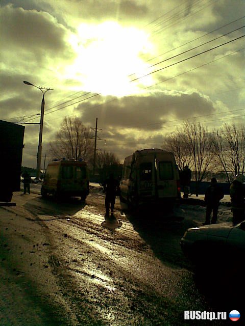 Столкновение маршрутки и грузовика в Чебоксарах