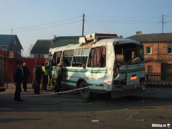 Авария автобуса и Камаза в Виннице