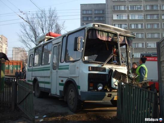 Авария автобуса и Камаза в Виннице