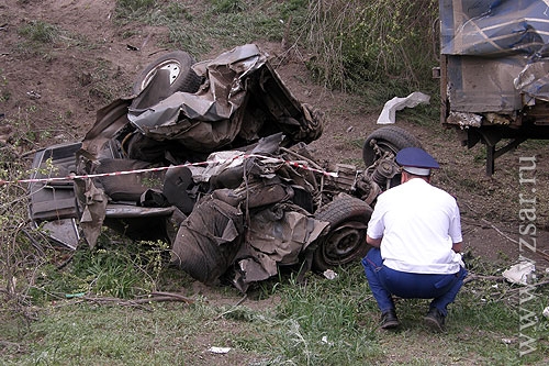 Автокатастрофа на Алтынной горе в Саратове
