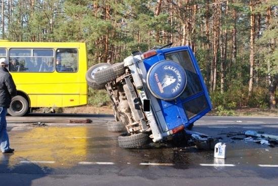 Авария на 28-м километре Столичного шоссе в Киеве