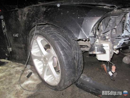 Черный Ford Mustang натворил бед в Киеве