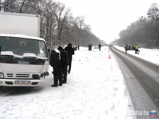 Авария на автодороге Киев - Чоп