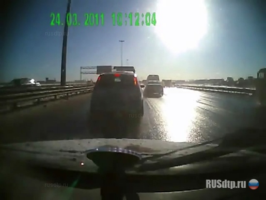 Авария на КАД в Санкт-Петербурге