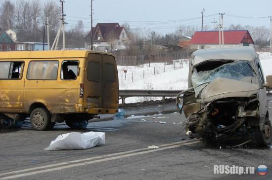 На трассе М-3 Украина лоб в лоб столкнулись две Газели