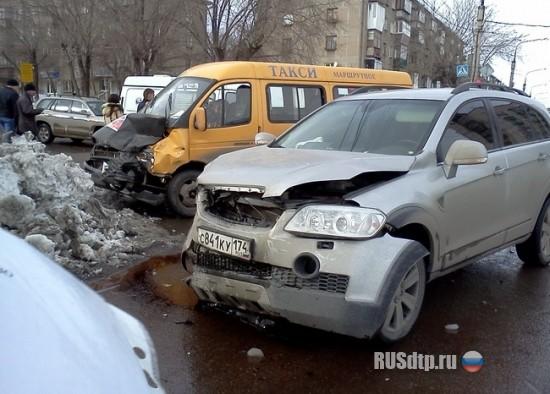 ДТП с участием маршрутки в Магнитогорске