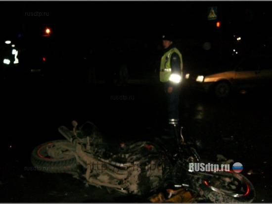 Aвария мотоцикла в Новосибирске