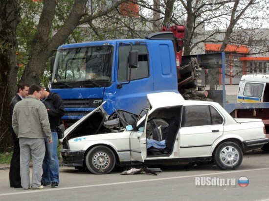 &laquo;Девятка&raquo; вытолкнула &laquo;БМВ&raquo; под встречный грузовик