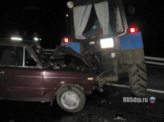 Крупная авария с участием трактора под Краснодаром