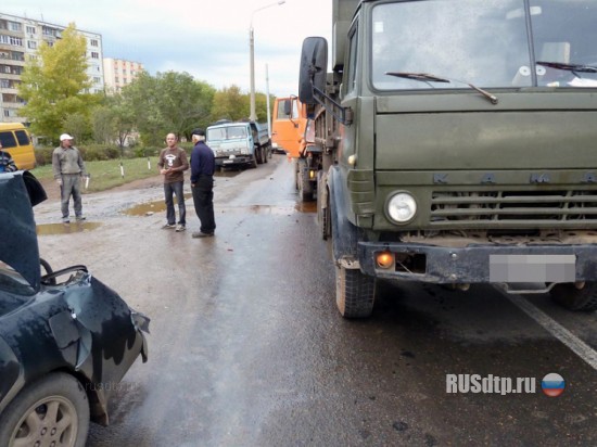 КАМАЗ ударил КАМАЗ