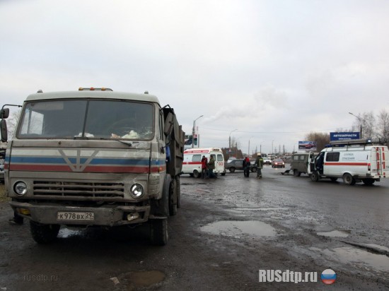 ДТП на Талажском шоссе в Архангельске