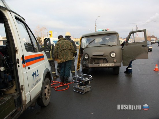 ДТП на Талажском шоссе в Архангельске