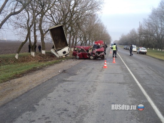 «МАЗ» протаранил на встречке «ВАЗ»