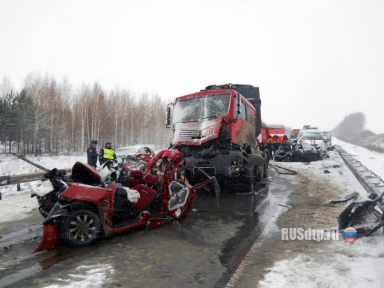 Крупная авария на трассе Москва – Уфа