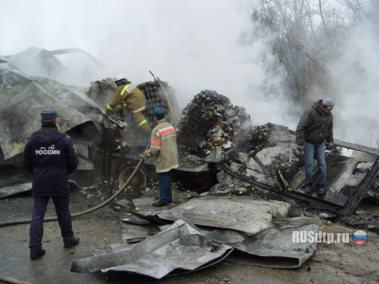 Две фуры сгорели на трассе Москва-Уфа