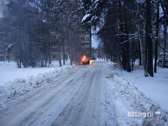 В Зеленогорске сгорел ВАЗ-2115
