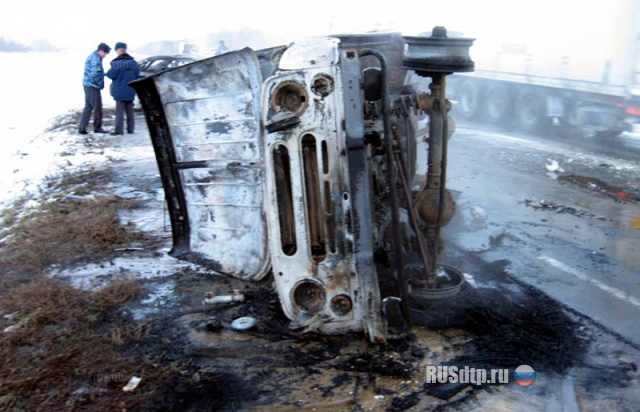 ДТП с возгоранием на трассе Самара &#8212; Оренбург