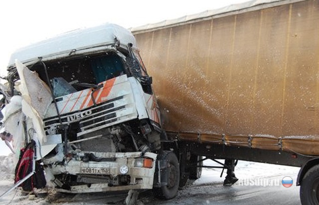 Жесткий замес с участием грузовиков в Чувашии