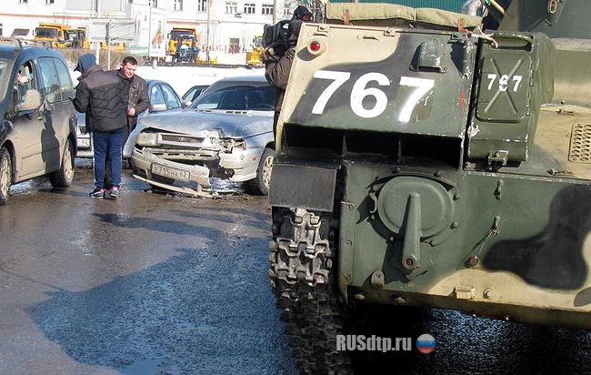 Военные маневры привели к ДТП