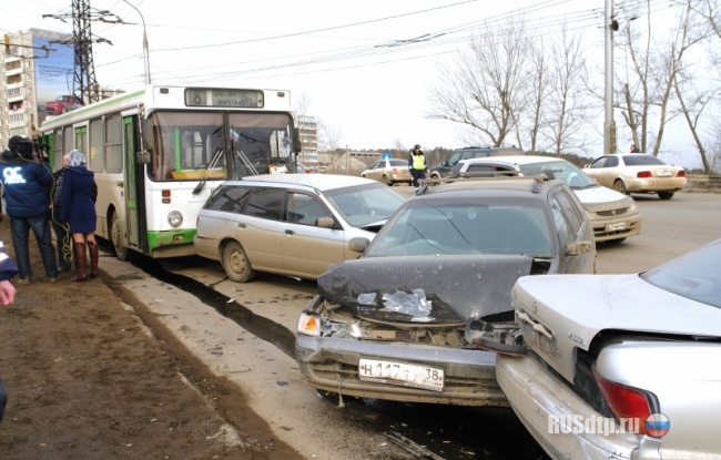 Крупное ДТП в Иркутске