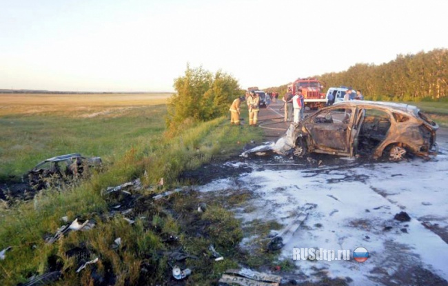 Трагедия в Оренбуржье: 7 человек сгорели после ДТП