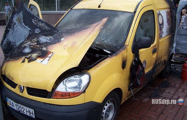 Взрыв автокофейни в Киеве