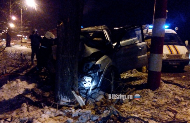 В Нижнем Новгороде Паджеро врезался в дерево