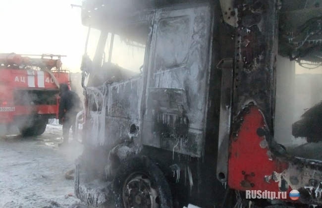 В городе Кстово загорелся автовоз