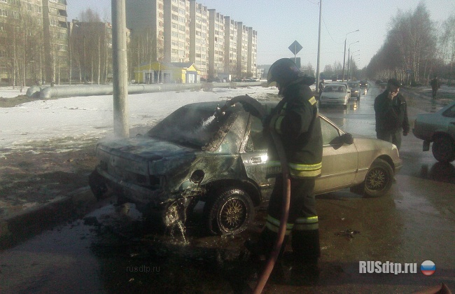 Загорелся от удара