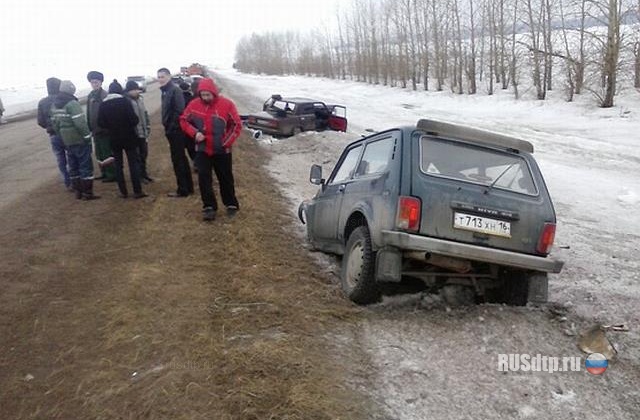 У «Нивы» вырвало двигатель в результате ДТП