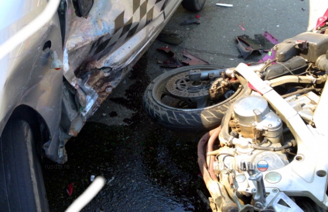 Авария с мотоциклом во Владивостоке