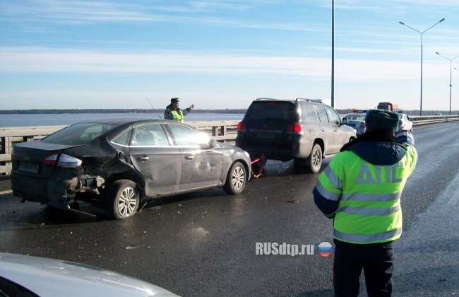 В Санкт-Петербурге на КАД столкнулись более 50 автомобилей (фото, видео)