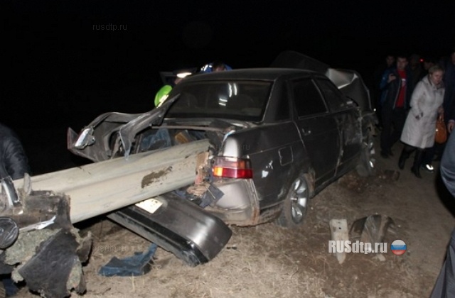 В Мордовии «десятку» нанизало на отбойник в результате ДТП