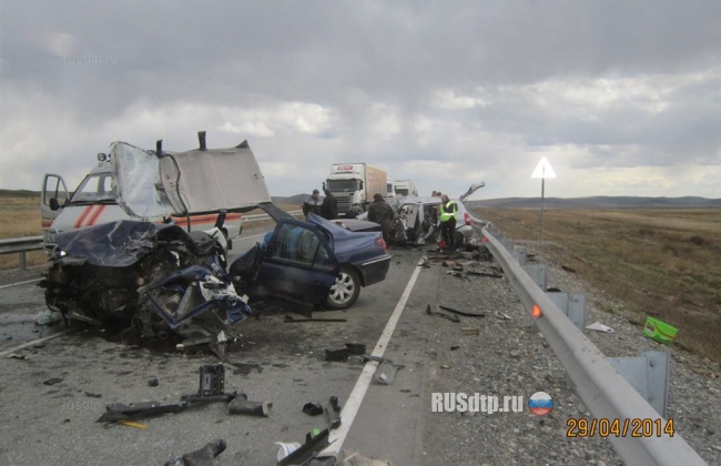 Авария на трассе М-54 в Хакасии