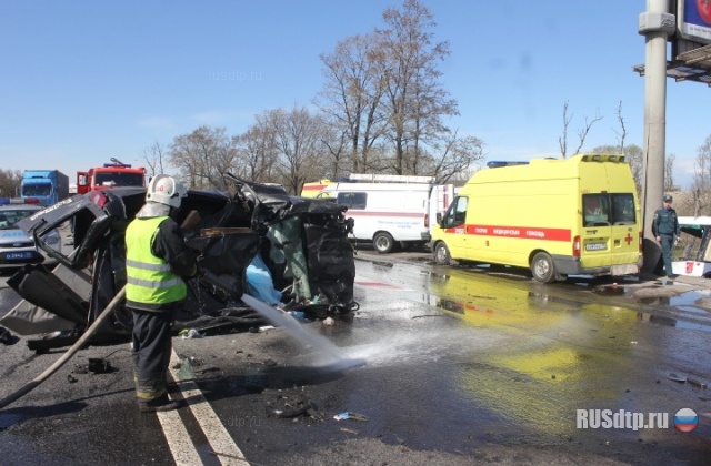 При столкновении автобуса и автомобиля в Петербурге погибли 2 человека