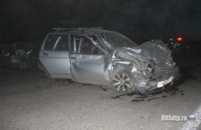 Столкновение ВАЗов на мосту