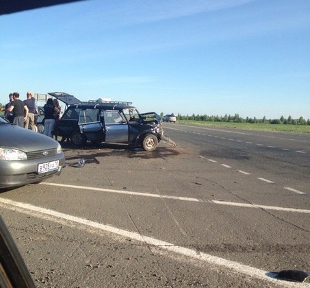 В Удмуртии столкнулись четыре автомобиля