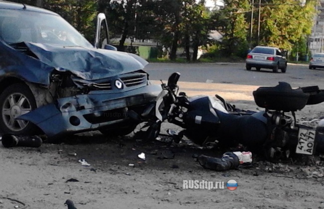 Авария с мотоциклом в Брянске