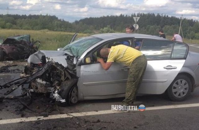 Лобовое столкновение у деревни Воробино