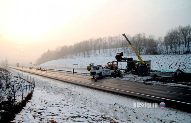 Страшная авария на автостраде в Литве