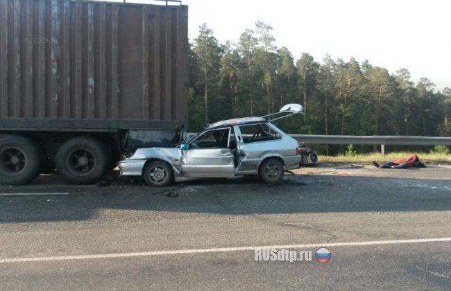 В Татарстане под грузовик влетел ВАЗ- 2113