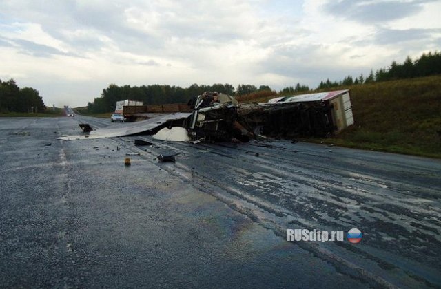 В столкновении МАЗа и МАНа погиб водитель