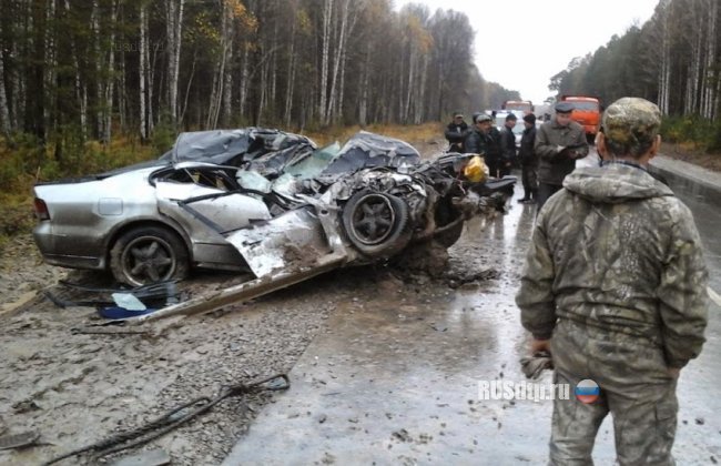 В Тюменской области погиб водитель Мицубиси